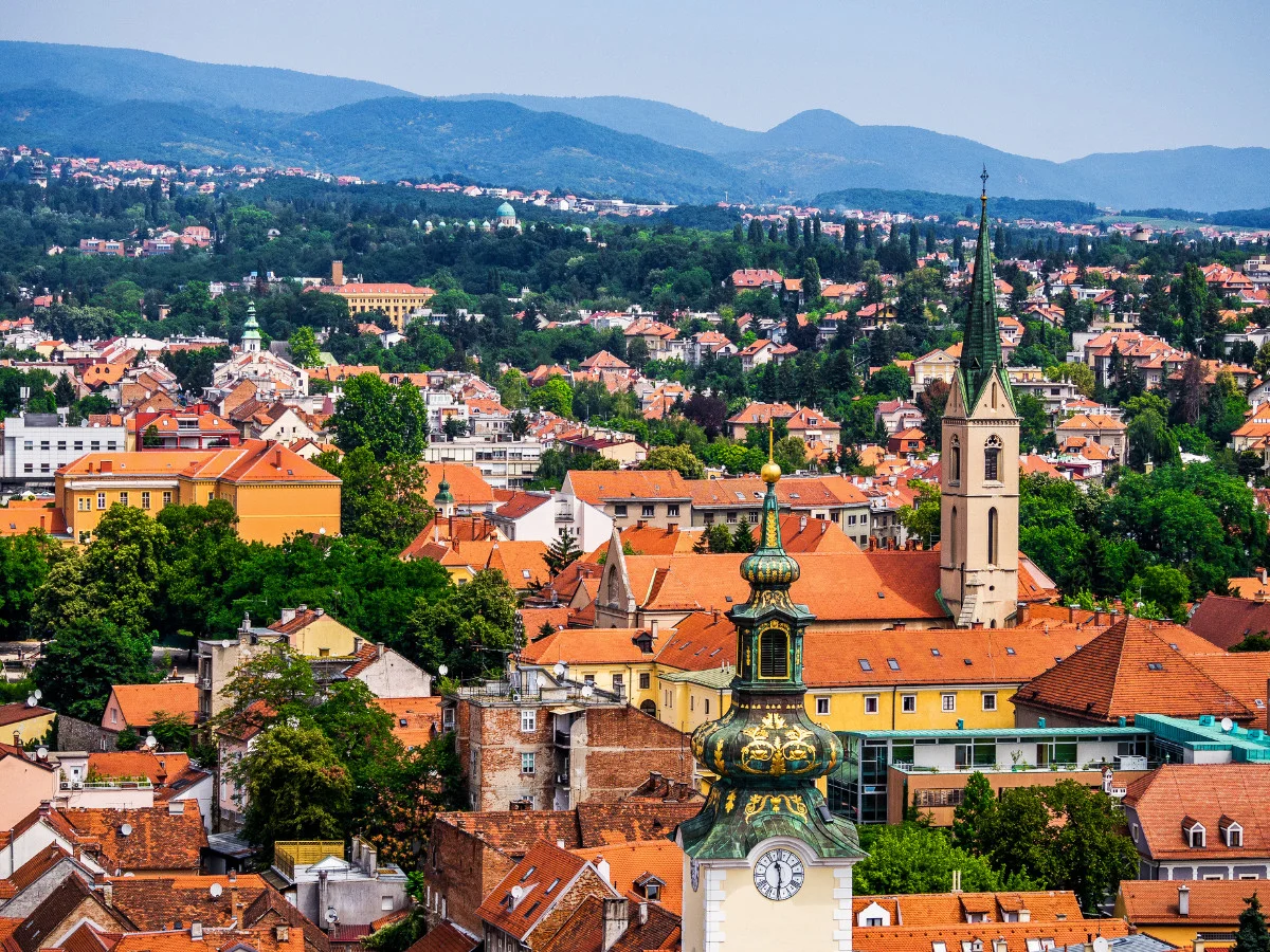 Panoramski pogled na Zagreb